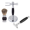 Hot Products Wet Shave Kit with Stainless Steel Razor And Shaving Brush Stand