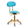 Barber Chairs Leather Round Beauty Manicure Stool Salon Shaving Hairdresser Stools Esthetician Stool With Wheels Rotating Chair