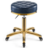 Beauty Stool Barber Shop Chair Rotating Lifting Round Golden Bar Kitchen Chair Hair Cutting Salon Equipment Furniture WW50N