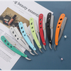 Colourful Professional Manual Shaver Straight Edge Stainless Steel Sharp Barber Razor Folding Shaving Beard Cutter