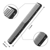 12 Pieces Carbon Fine Cutting Comb Carbon Fiber Salon Hairdressing Comb Hairdressing Comb Heat Resistant Barber Comb (Black)