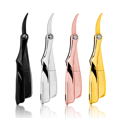 9 Color Men Shaving Barber Tools Hair Razor Zinc Alloy Folding Shaver Barbearia Knife Stainless Steel Straight razor Holder gift