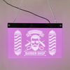 Custom Barber Shop LED Neon Sign Barber Pole Styling Logo Haircuts And Shaves Acrylic Hanging Decorative Board Hairdresser Gift