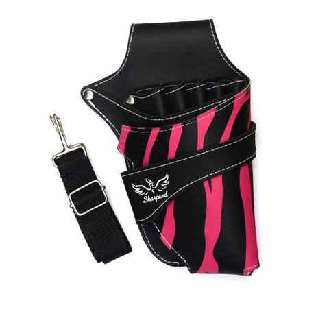 Professional Barber Use High Quality Leather Waist Pack Hair Scissors Pouch Holster