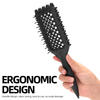 Multi-color Professional Hair Brush Girls Hairdressing Tool Soft Massage Hollowed Comb
