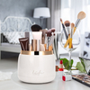 360 Rotating Makeup Brush Holder Organizer Dustproof Multi-Functional Brush Storage Box
