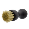New Arrival Customized Your Engraved LOGO Round Wood Beard Brush with Boar Bristle Whiskers Brush with Long Round Handle