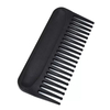 Black Plastic Comb Super Wide Tooth Comb