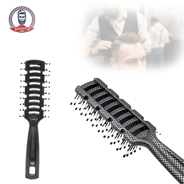 Most Popular Barber Plastic Straighten Hair Comb Hair Massage Detangling Brush Comb