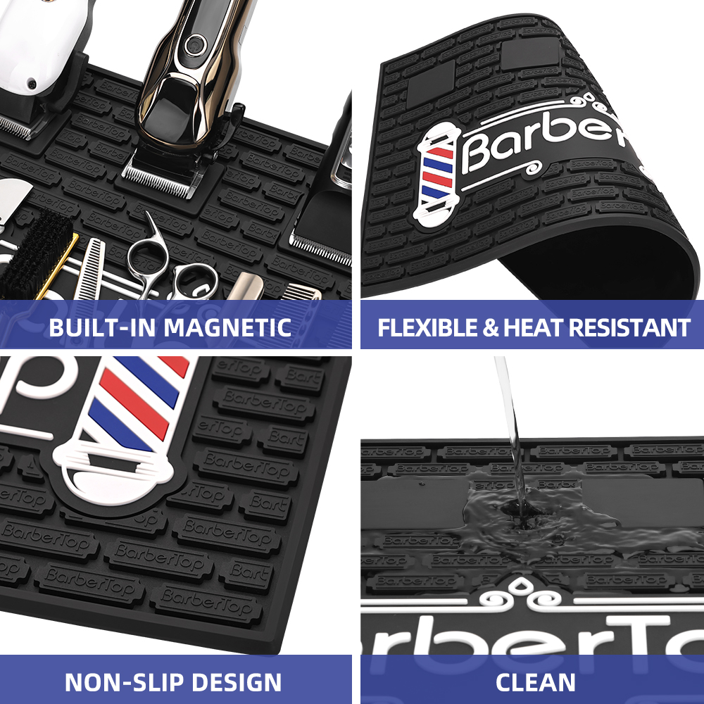 Magnetic Rubber Mat for Barbershop