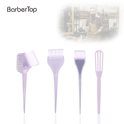 New Professional Hair Stylist 4pcs Dye Brush Set