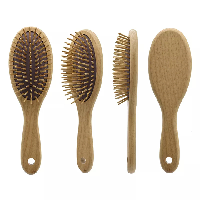 Natural Wooden Custom Beech Wood Hair Comb