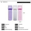 6 Ounce With Graduated Brush Comb for Dye Hair Special 200ml Salon Plastic Hair Comb Bottle