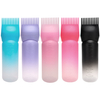 6oz Salon Plastic Baked Oil Head Therapy Empty Graduated Color Hair Dye Bottle