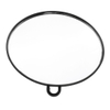 Large Professional Makeup Glass Handheld Hairdressing Salon Round Mirror for Purse, Great Travel Size, 10 Inch Diameter Black