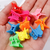 10pcs Hair Claws Braided Transparent Butterfly Small Hair Claw Clips Girls Hair Clamps Crab Barrettes Gripper Hair Accessories