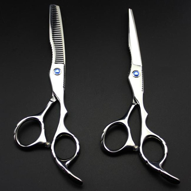 Professional Japan 440c 6cr13 6 '' Hair Scissors Haircut Scissor Thinning Barber Makas Hair Cutting Shears Hairdresser Scissors
