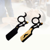 Straight Edge Barber Razor Haircut Beard Eyebrow Shaving Tools Manual Depilation Razor Hairdresser Trimming Blades Ring Shape