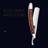 Wooden Handle Manual Shaving Razor Super Sharp Classical Stainless Steel Barber Shaver Hair Knifes