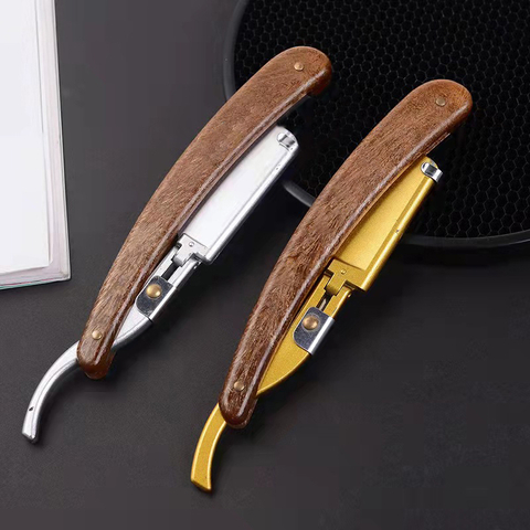 10 Blades+ Professional Classic Straight Edge Barber Razor - Salon Quality Cut Throat Shavette Shave