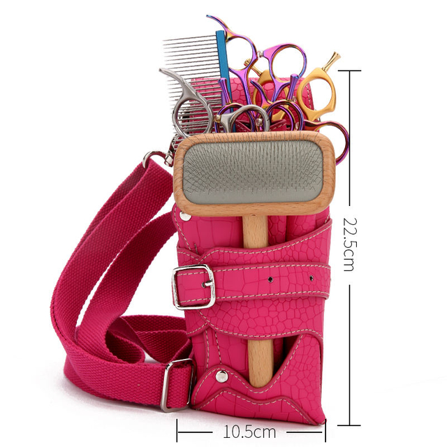 Leather Scissors Bags Salon Hairdressing Tools And Pet Scissors Pouch