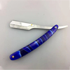 2Color Professional Manual Shaver Straight Edge Stainless Steel Sharp Barber Razor Folding Shaving Beard Cutter Acrylic+metal