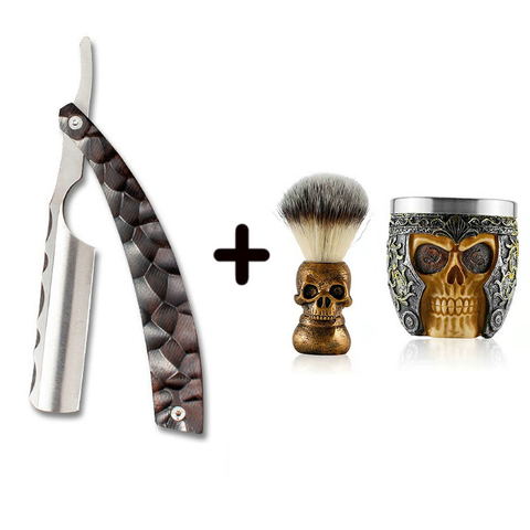Cut Throat Straight Razor Wood Professional Barber Razor Premium Quality Straight Edge Razor Beard Shaving Razor Gift