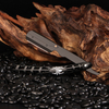 Men Shaving Barber Tools Hair Razor Black Folding Shaver Knife Zinc Alloy Straight safety razor Barbearia Holder gift