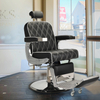 Reclining Barber Chair Hydraulic Salon Chair with Adjustable Headrest And Heavy Duty Base for Hair Cutting