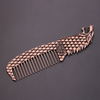 New Retro Magic Comb Badge Shape Comb Metal Comb Girl Gift Vintage Comb Slytherin College Style Comb Factory Direct Sales