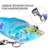 Hairdressing Storage Scissors Bag Shiny PVC Bag with Belt Hairpin Tools