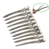 10pcs Pro Salon Hairdressing Tools Duck Mouth Hairdresser Hair Clip Clips Hair Stainless Steel Hairdressing Sectioning Clamp