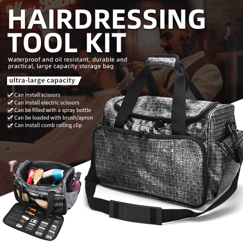 Hairdressing Tool Kit for Clippers Hair Stylist Supplies Portable Travel Bag for Barbers