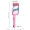 Boar Bristle Fluffy Shape Comb Set Curved Detangling Hair Brush Curved Styling Hair Brush