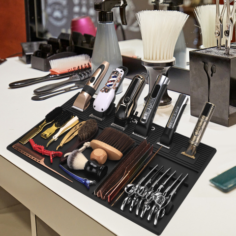 Barber Tool Organizer Mat