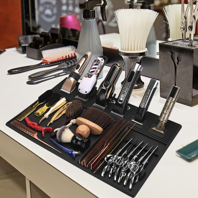 Barber Tool Organizer Mat