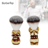 Natural Nylon Hair Straight Razor Shaving Brush