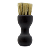 New Arrival Customized Your Engraved LOGO Round Wood Beard Brush with Boar Bristle Whiskers Brush with Long Round Handle