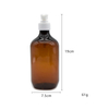 Eco-friendly Amber PET Plastic Shampoo Bottle