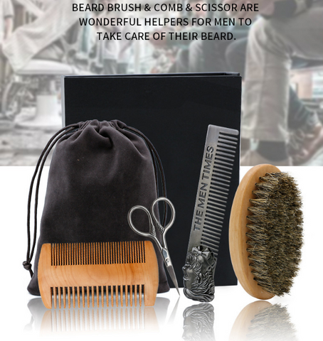 4pcs Mens Care Beard Set