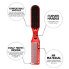 Double-Sided Hairdressing Comb for Broken Hair Sweeping Carving Nylon Bristle Beard Brush for Men