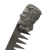 Steel Carved Men Beard Oil Head Comb
