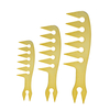 Electroplating Golden Beard Comb Salon Hair Tools Hairdresser Oil Hair Comb