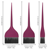 Salon Red Tail Handle Hair Dying Brush Soft Perm Baking Oil Color Brush For Barber