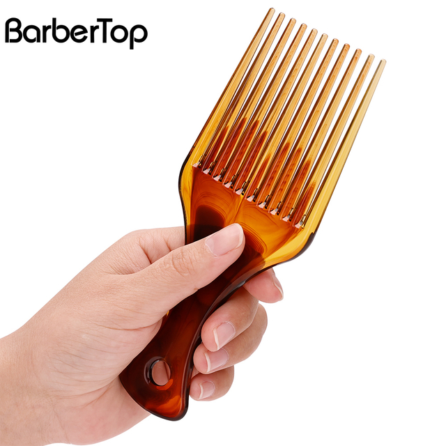Men's Oil Head Comb Wide Tooth Salon Hair Styling Oil Comb with Plastic Handle