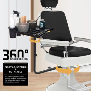 Hairdressing Barber Chair Tray Accessories Hair Salon Tools Rotation Storage Tray