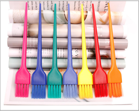 Salon Hair Dye Brushes For Barber Home Use Plastic Silicone Waterproof Hair Dye Brush