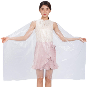 100 PE Waterproof Aprons Cut Iron Dye Hair Robe Barber Salon Disposable Hair Dressing Cape