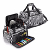 Barber Styling Hairdressing Tool Bag Salon Scissor Comb Trimmer Storage Bag Makeup Case Organizer Hair Dryer Training Zebra Bag