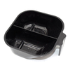 2 Slots Salon Hairdressing Coloring Dye Tinting Dyeing Mixing Bowl Black Color With Large Capacity Support LOGO Adding